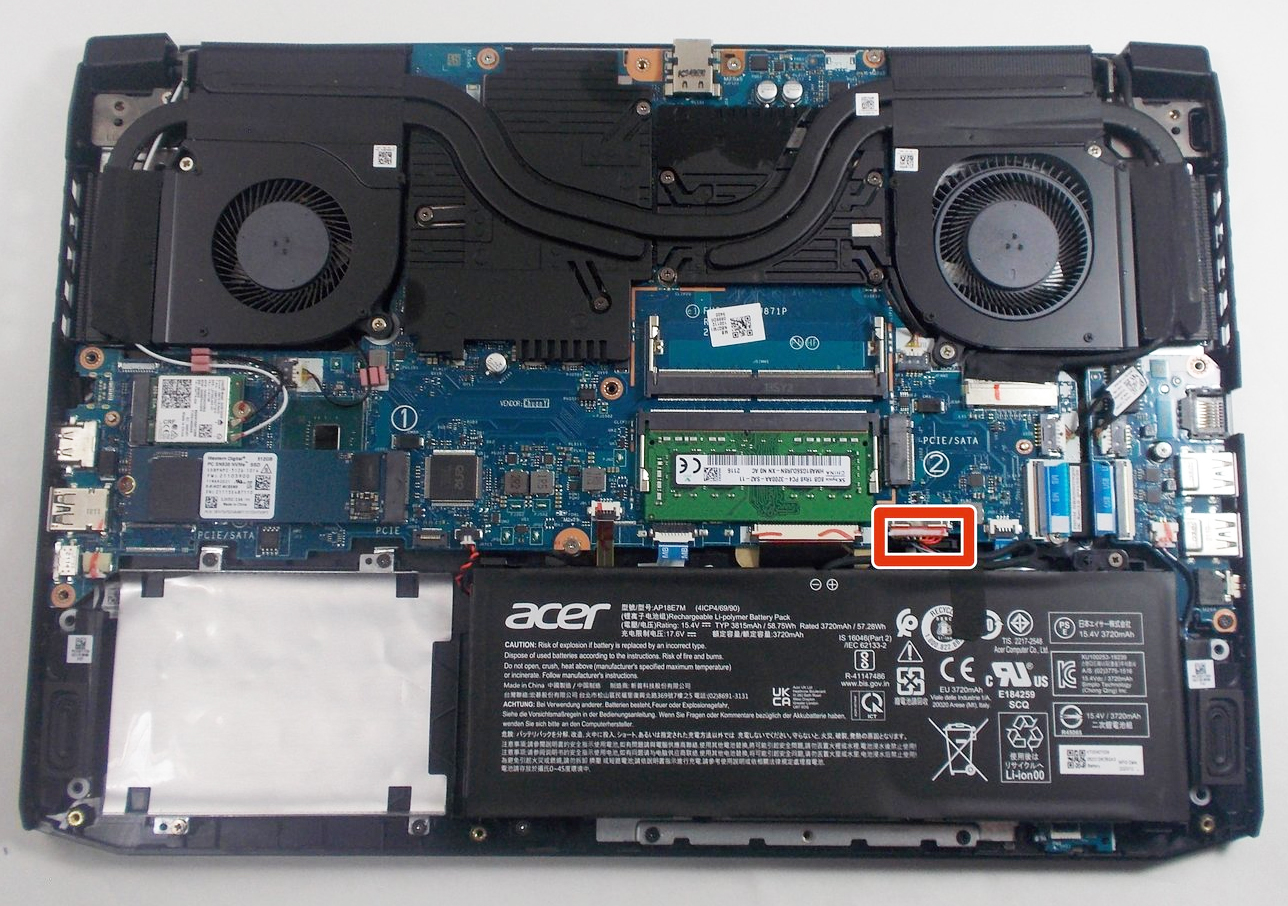 How to replace and fix Acer AN515-54 AN515-55 AN515-43 AN715-51 N18C3 N18C4 N18I2 N18I3 red backlit Russian RU keyboard (acer AN515-55)